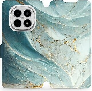 Mobiwear Flip puzdro pre Xiaomi Redmi Note 15 4G zelenkavý mramor