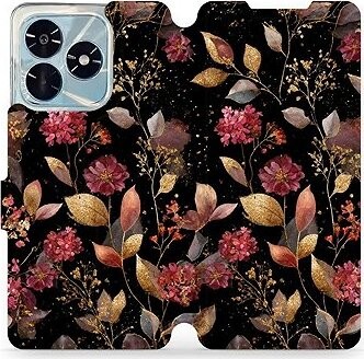 Mobiwear Flip puzdro pre Honor X5c Plus zlatisté lístky