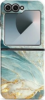 Mobiwear Elite Pro odolný obal na Samsung Galaxy Z Flip 7 FE zelenkavý mramor