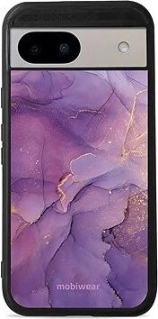Mobiwear Glossy lesklé puzdro na Google Pixel 8A fialový mramor