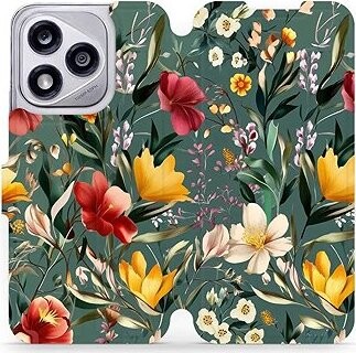 Mobiwear flip knižkové pre Honor 400 Lite – Zelená lúka