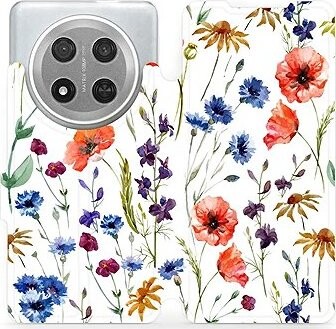 Mobiwear Flip knižkové pre Honor Magic7 Lite 5G – Kvietky