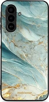 Mobiwear Glossy lesklé puzdro na Samsung Galaxy A17/A17 5G zelenkavý mramor