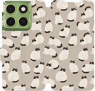 Mobiwear Flip puzdro pre Motorola Moto G06 power mačky