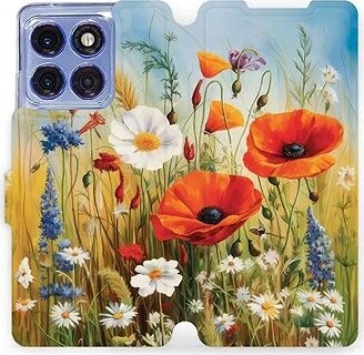 Mobiwear Flip knižkové pre Motorola Edge 60 Pro – Letná lúka