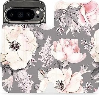 Mobiwear Flip knižkové pre Google Pixel 9 Pro – Kvety