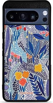 Mobiwear Glossy lesklý pre Google Pixel 8 Pro – Modrá kvetena