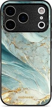 Mobiwear Glossy lesklý pre Apple iPhone 17 Pro – Zelenkavý mramor