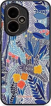 Mobiwear Glossy lesklý pre Honor 400 – Modrá kvetena