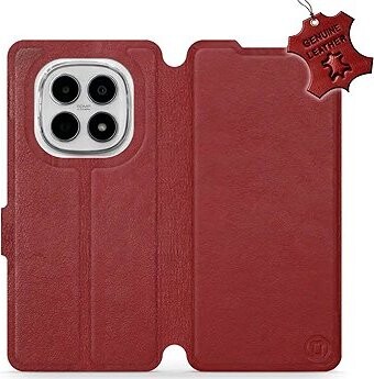 Mobiwear Kožené flip puzdro pre Xiaomi Redmi Note 15 4G červené