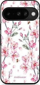 Mobiwear Glossy lesklé puzdro na Google Pixel 10 ružové kvety