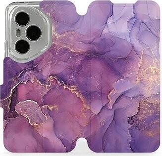 Mobiwear Flip knižkové pre Honor 400 Pro – Fialový mramor