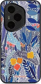 Mobiwear Glossy lesklý pre Honor 400 Pro – Modrá kvetena