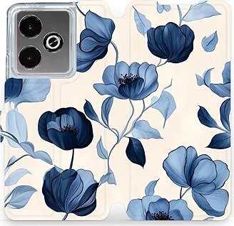 Mobiwear Flip knižkové pre Realme GT 7T – Modré kvety