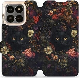 Mobiwear Flip puzdro pre Honor x7d tmavé mačky