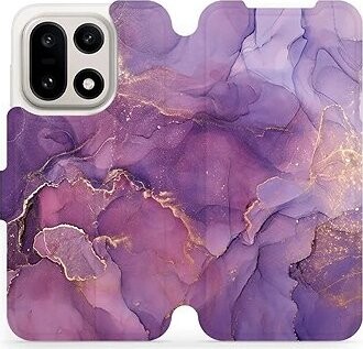 Mobiwear Flip puzdro pre OnePlus 15 fialový mramor