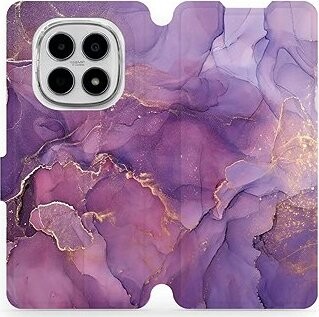 Mobiwear Flip puzdro pre Xiaomi Redmi Note 15 4G fialový mramor