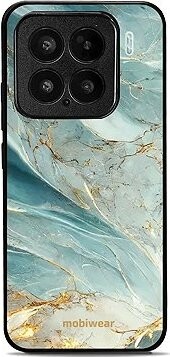 Mobiwear Glossy lesklý pre Xiaomi 15 – Zelenkavý mramor