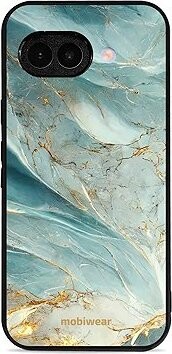 Mobiwear Glossy lesklý pre Google Pixel 9A – Zelenkavý mramor