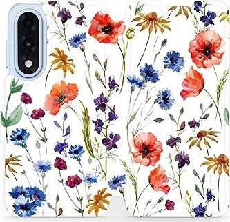 Mobiwear flip knižkové pre OnePlus Nord 5 – Kvietky