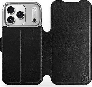 Mobiwear Flip puzdro pre Apple iPhone 17 Pro čierne a sivé