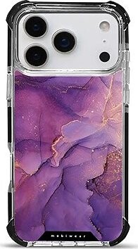 Mobiwear Elite Bumper s MagSafe – Apple iPhone 17 Pro Max – Fialový mramor