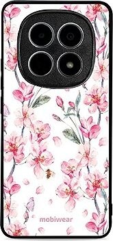 Mobiwear Glossy lesklé puzdro na Xiaomi Redmi Note 15 5G ružové kvety