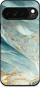 Mobiwear Glossy lesklé puzdro na Google Pixel 10 Pro XL zelenkavý mramor
