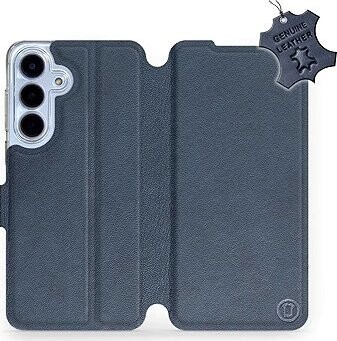 Mobiwear Kožené flip puzdro pre Samsung Galaxy S25 FE modré