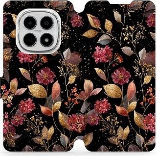 Mobiwear Flip puzdro pre Xiaomi Redmi Note 15 4G zlatisté lístky