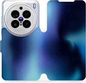 Mobiwear flip knižkové pre Vivo X200 Pro – Modrý odtieň