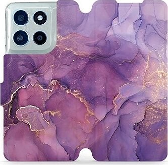 Mobiwear Flip puzdro pre Motorola Moto G56 5G fialový mramor