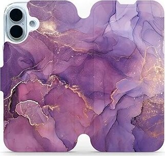 Mobiwear Flip puzdro pre Apple iPhone 17 fialový mramor