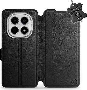 Mobiwear Kožené flip puzdro pre Xiaomi Redmi Note 15 5G čierne