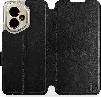 Mobiwear Flip knižkové pre Honor 400 – Čierne