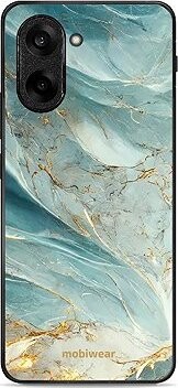 Mobiwear Glossy lesklé puzdro na OnePlus Nord CE5 zelenkavý mramor