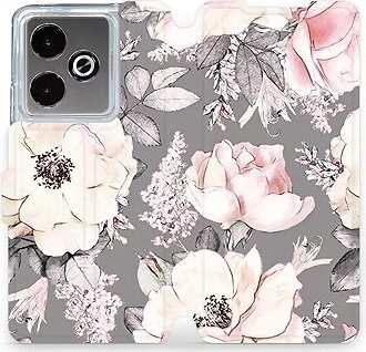 Mobiwear Flip knižkové pre Realme GT 7 – Kvety