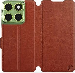 Mobiwear Flip puzdro pre Motorola Moto G06 power hnedé a sivé