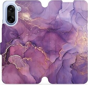 Mobiwear flip knižkové pre OnePlus Nord CE5 – Fialový mramor