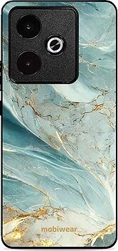 Mobiwear Glossy lesklý pre Realme GT 7T – Zelenkavý mramor