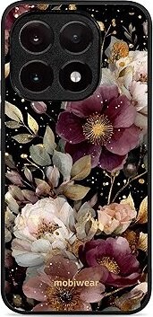 Mobiwear Glossy lesklé puzdro na Xiaomi 15T zlatisté kvietky