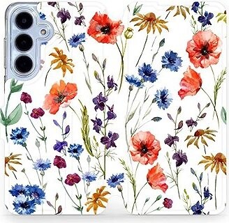 Mobiwear Flip puzdro pre Samsung Galaxy S25 FE kvety