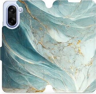 Mobiwear flip knižkové pre OnePlus Nord CE5 – Zelenkavý mramor