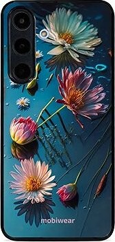 Mobiwear Glossy lesklé puzdro na Samsung Galaxy S25 FE kvety na hladine