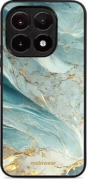 Mobiwear Glossy lesklé puzdro na Xiaomi 15T zelenkavý mramor