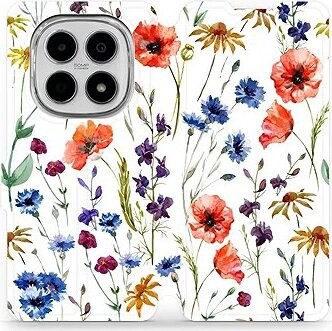 Mobiwear Flip puzdro pre Xiaomi Redmi Note 15 5G kvet