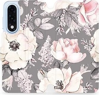 Mobiwear flip knižkové pre OnePlus Nord 5 – Kvety