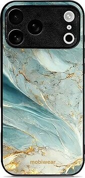 Mobiwear Glossy lesklý pre Apple iPhone 17 Pro Max – Zelenkavý mramor