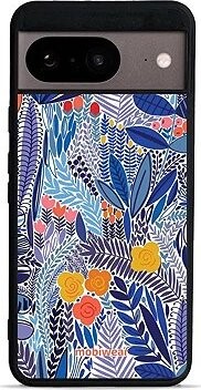 Mobiwear Glossy lesklý pre Google Pixel 8 – Modrá kvetena