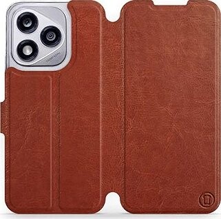 Mobiwear flip knižkové pre Honor 400 Lite – Hnedé